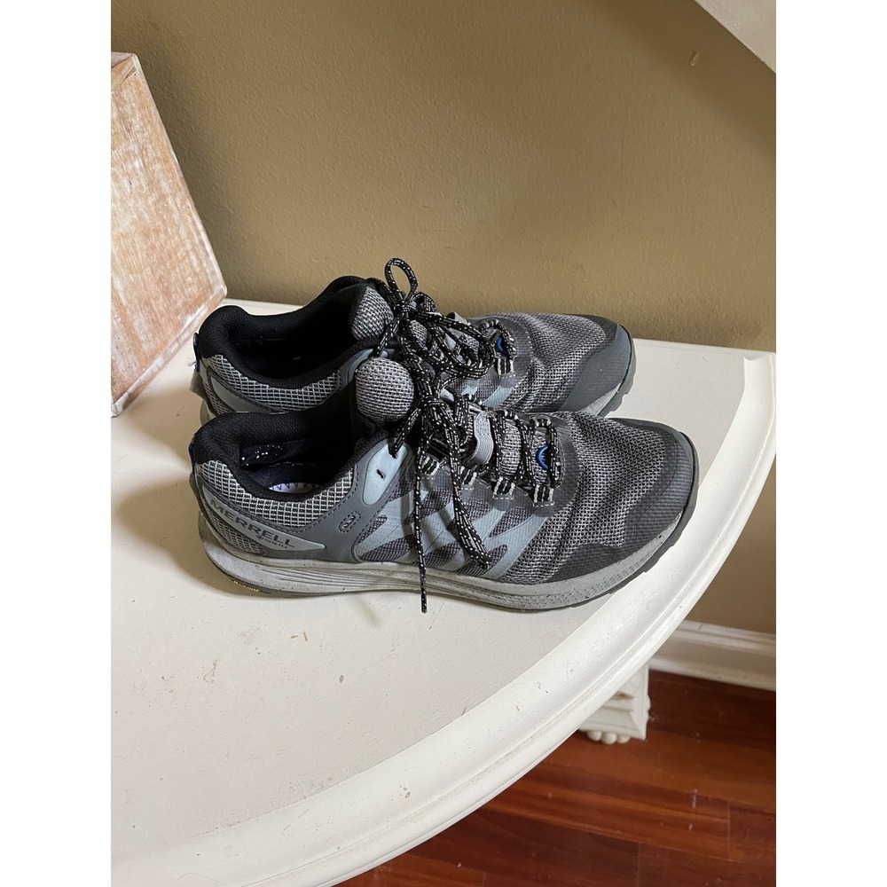 Merrell Nova 3 GORE-TEX Mens Grey Black Trail Running Hiking Shoes Size 9